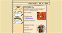 Desktop Screenshot of chocolate-dreams.de